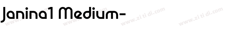 Janina1 Medium字体转换